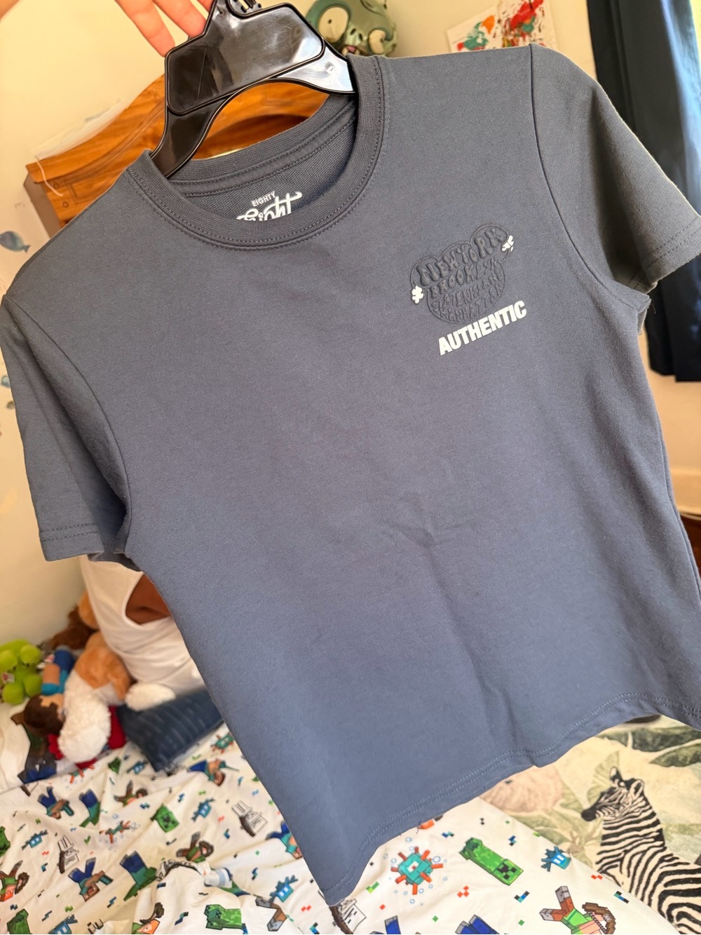Eighty Eight Kids Short Sleeve Tee in Charcoal